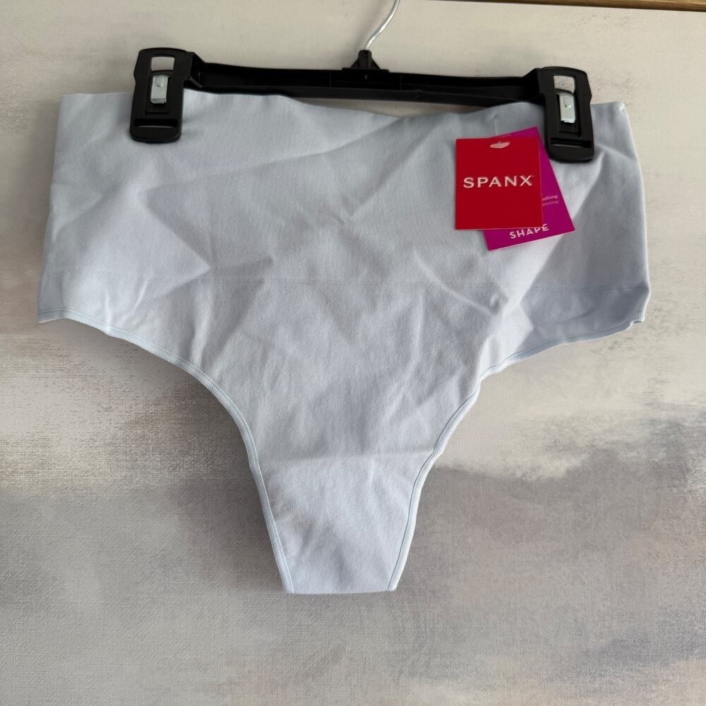 Spanx Women's Stellar Blue Everyday Shaping Panties Seamless Thong Size XL